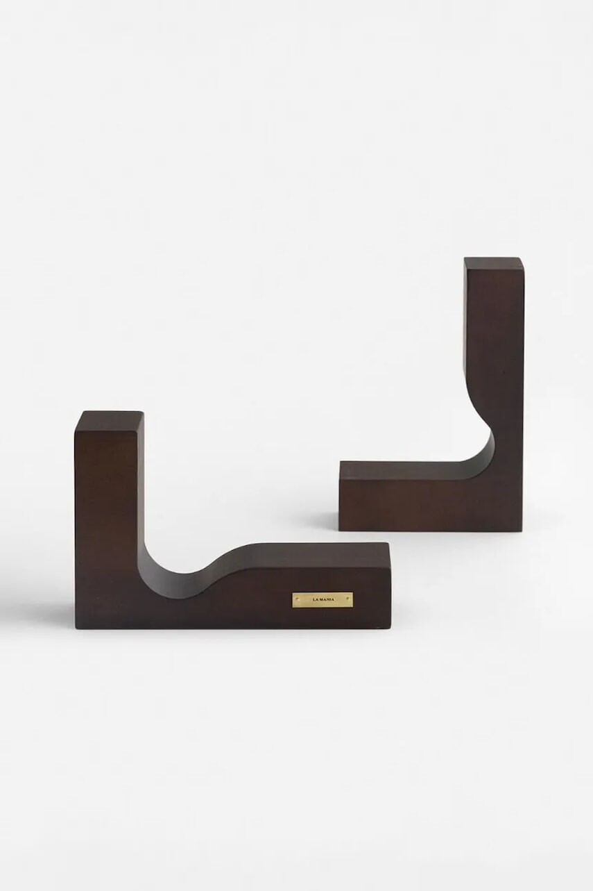 La Mania Knižná podpierka dekoratívna z bukového dreva