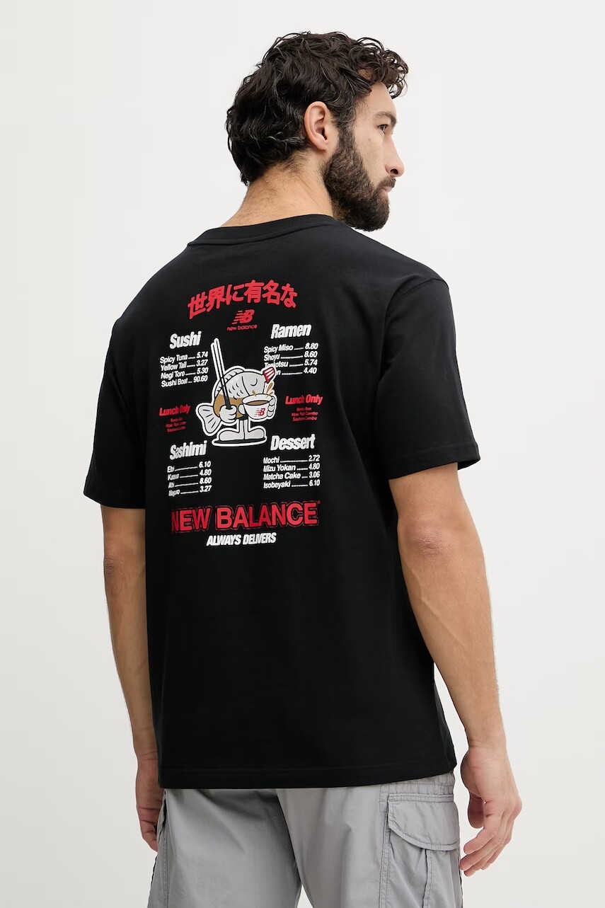 New Balance tričko pánske bavlnené Lobster