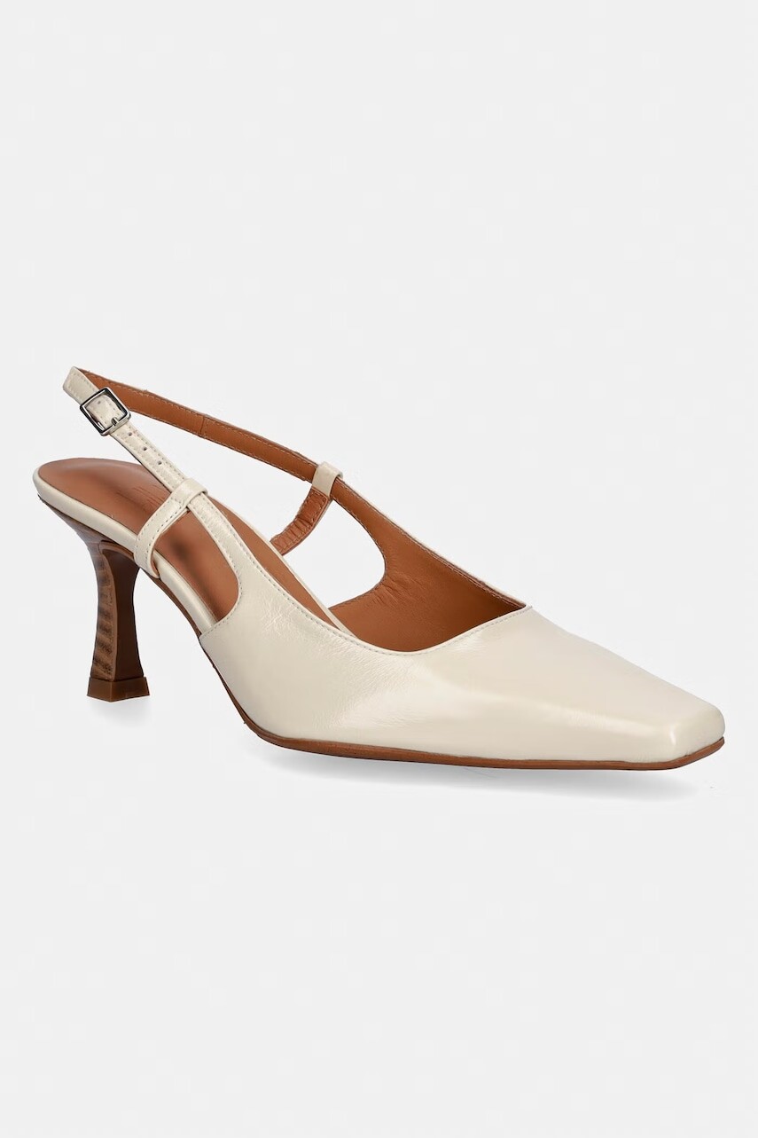 Billi Bi lodičky s otvorenou pätou kožené