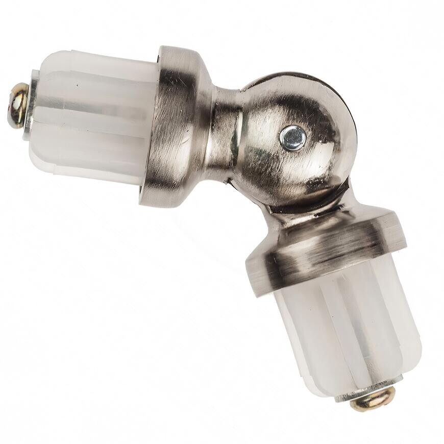 Spojka priečnej záclonové tyče Ø19 Nikel