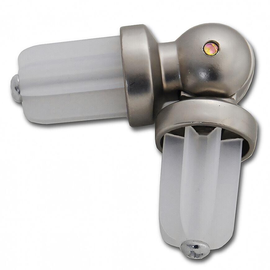 Spojka priečnej záclonové tyče Ø25 Satén