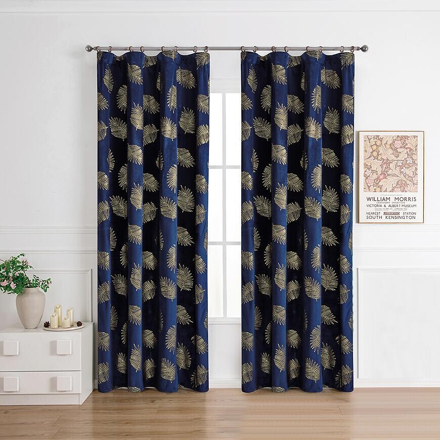 Záves na páske MARMA 2504-2/210GSM 140x250 modrý