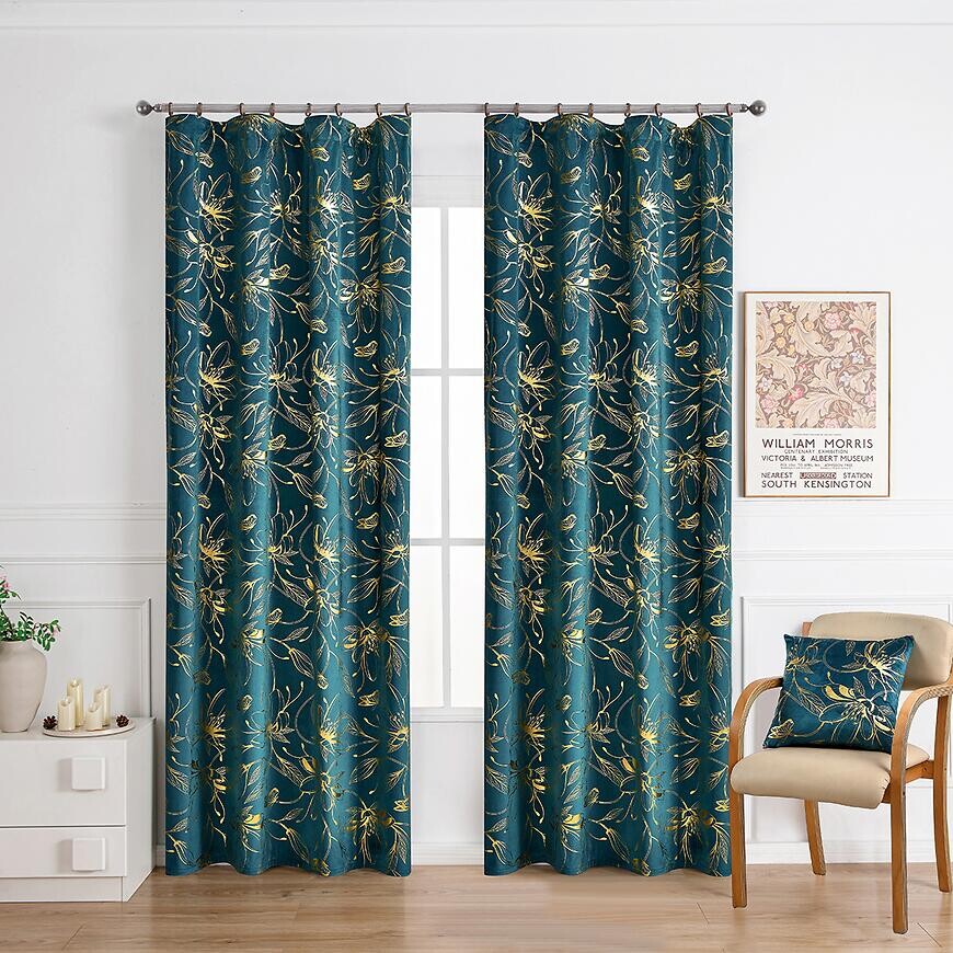 Záves na páske INESS 2504-4/210GSM 140x250 tyrkysový