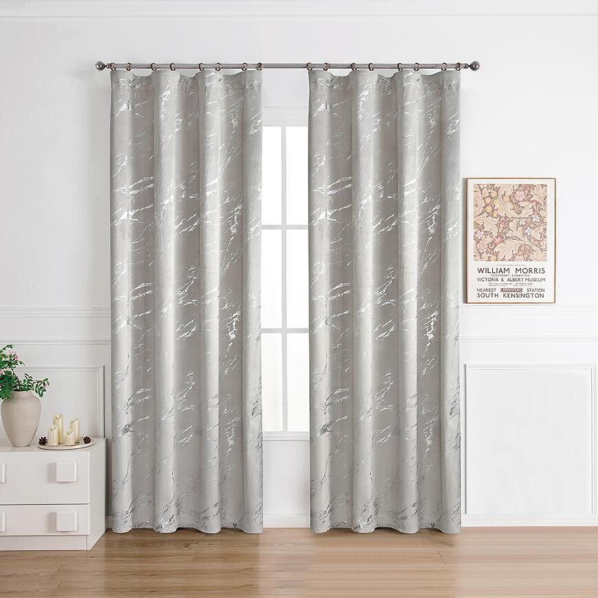 Záves na páske VELVI 2504-7/210GSM 140x250 sivý