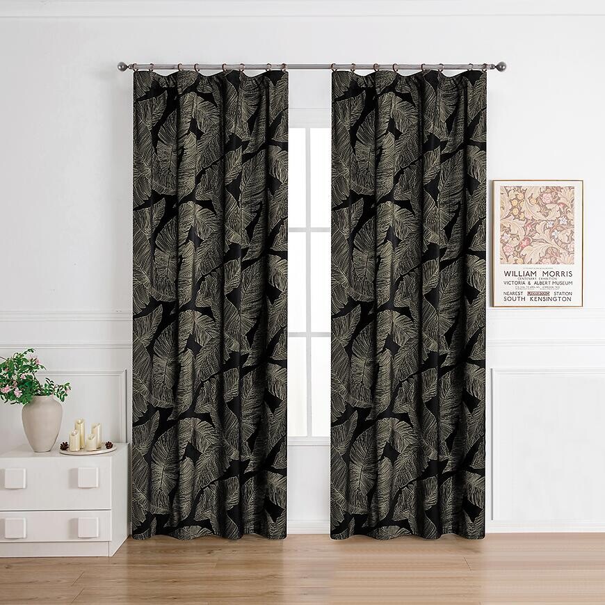 Záves na páske MOLLY RQ-198/210GSM 140x250 čierny