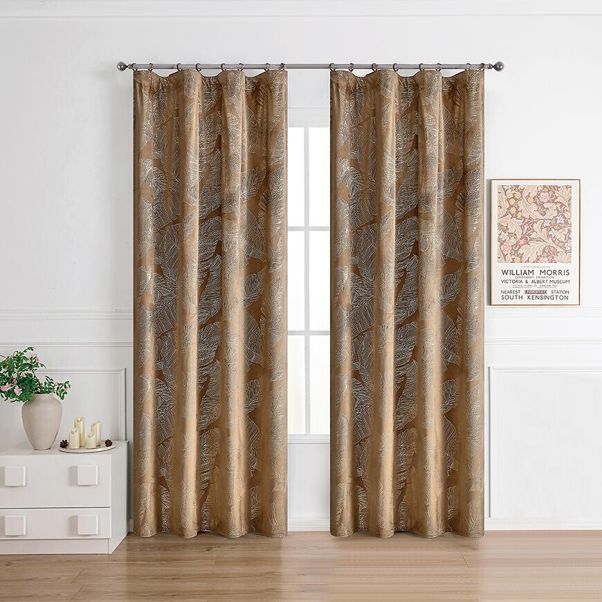 Záves na páske MOLLY RQ-198/210GSM 140x250 hnedý