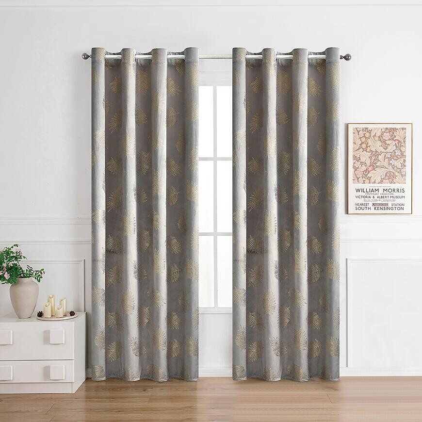 Záves na priechodkách MARMA 2504-2/210GSM 140x250 sivý