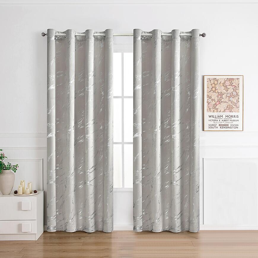 Záves na priechodkách VELVI 2504-7/210GSM 140x250 sivý