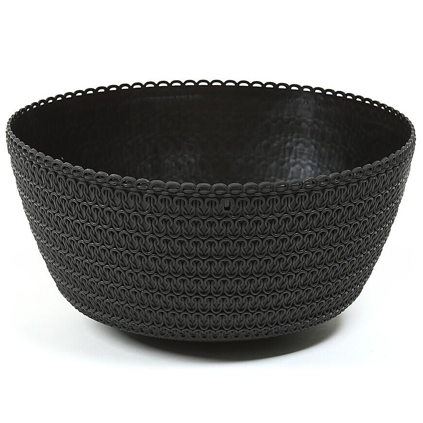 Kvetináč Jersey 300 Recycled čierna LA786-04