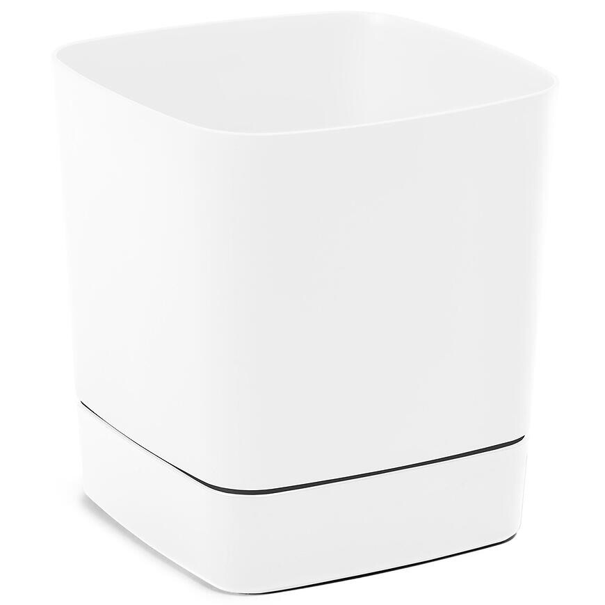 Kvetináč s podstavcom Clima 16x16 biela LA140-05