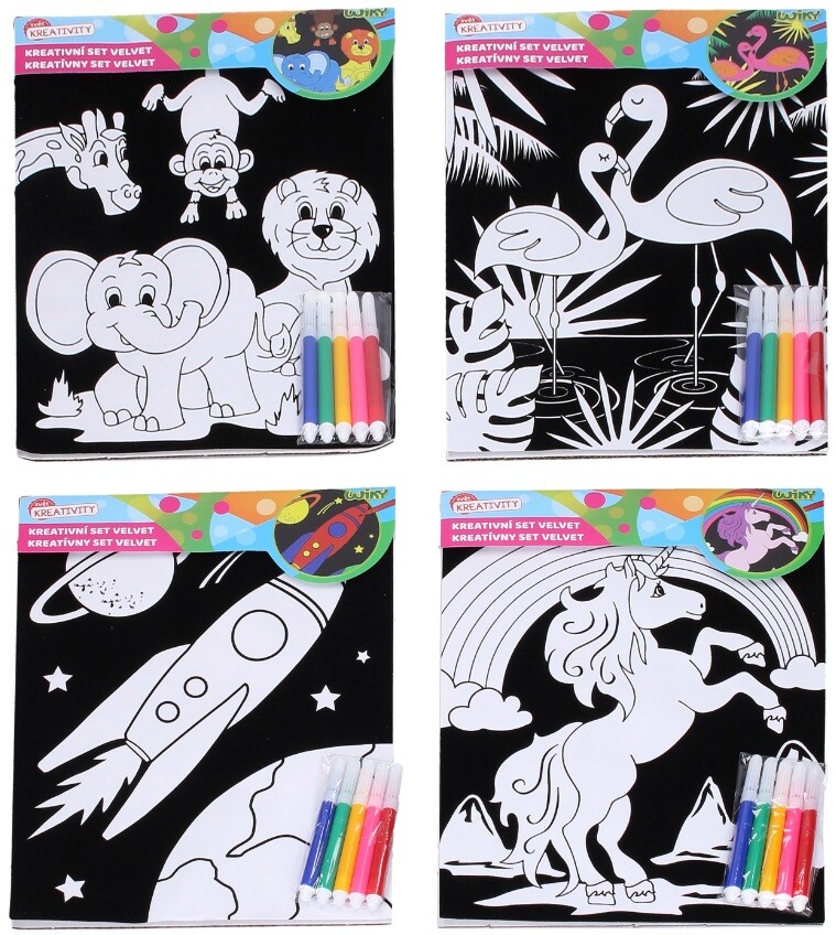 Kreatívna zamatová sada Velvet,mix motívov