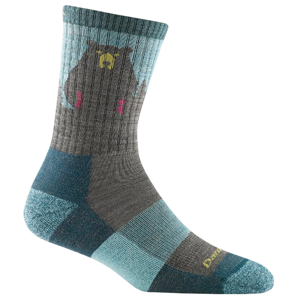 Darn Tough BEAR TOWN MICRO CREW LIGHTWEIGHT WITH CUSHION aqua Veľkosť: L 642249167573
