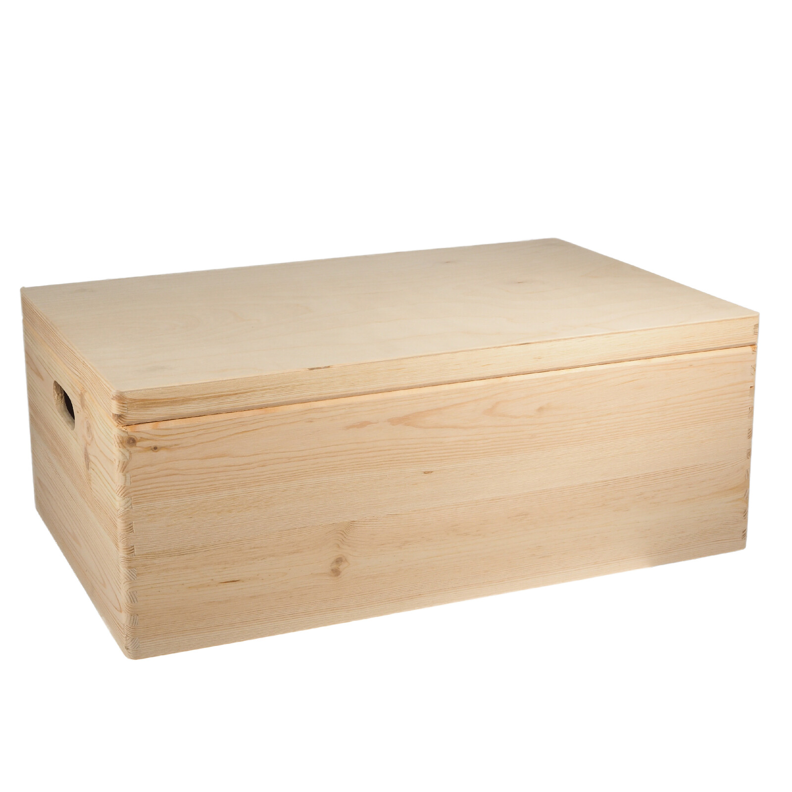 Veľký úložný box s vekom 60x40 cm - drevený