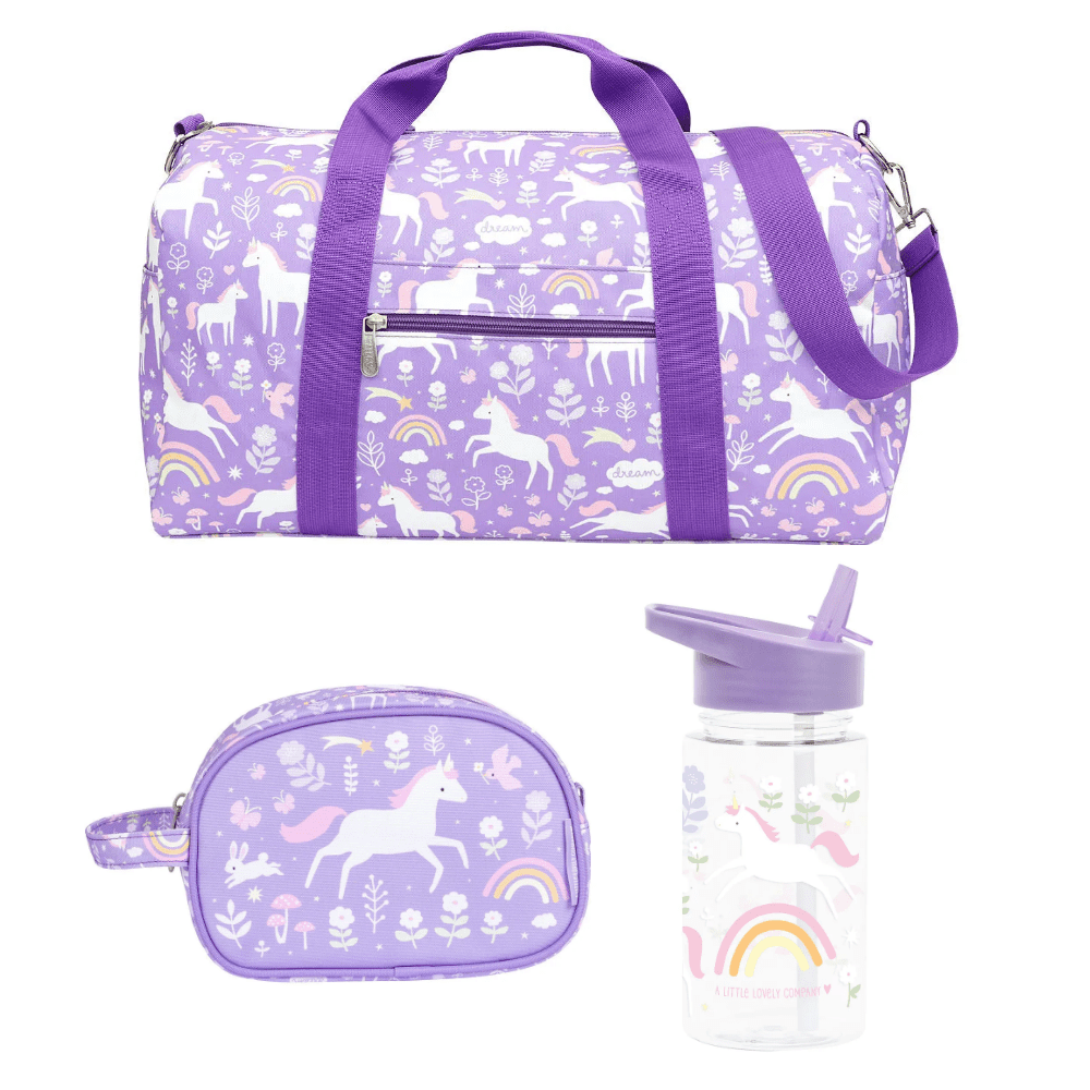 Balíček A Little Lovely Company – Výbava na cesty – jednorožce a dúha