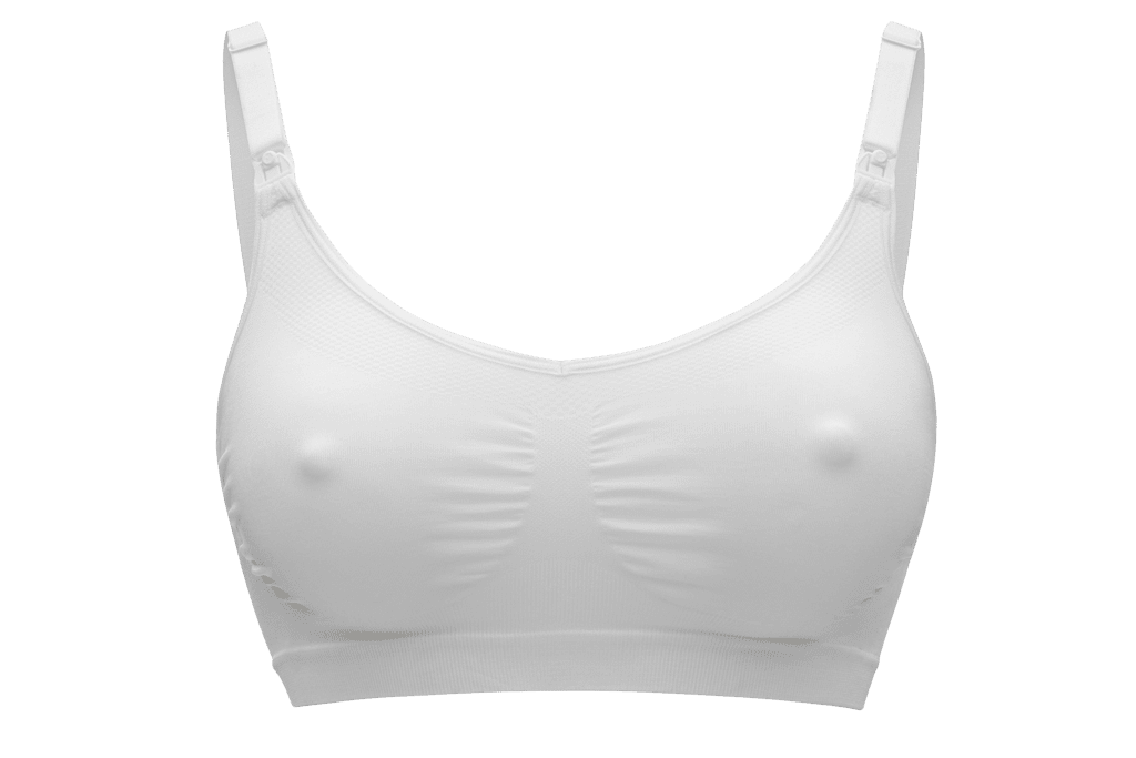 MEDELA Nočná tehotenská a dojčiaca podprsenka Keep Cool™, biela, XL