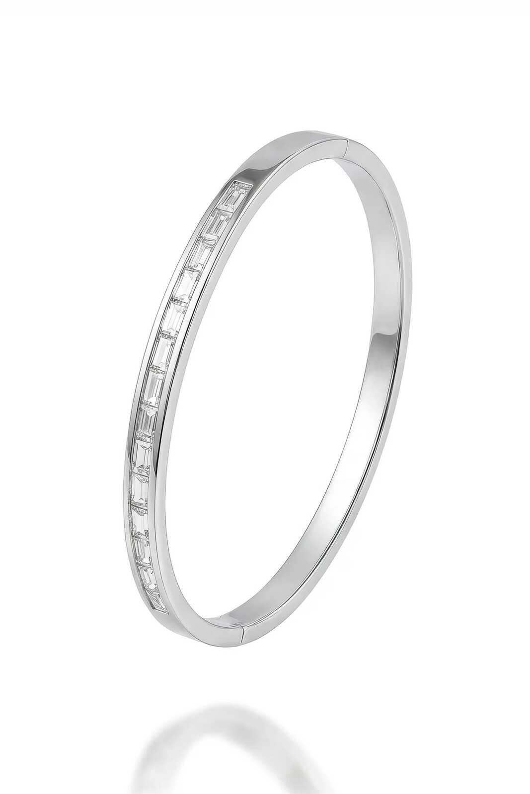 Marc Malone Oslnivý pevný náramok s kryštálmi MCB250230S