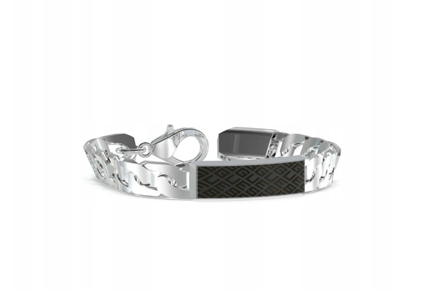 Guess Pánsky oceľový náramok King's Road JUXB03224JWSTBK 19 cm