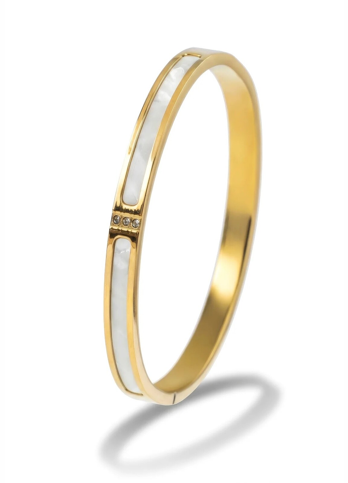 Marc Malone Elegantný pevný náramok pre ženy Haley MCB250396G