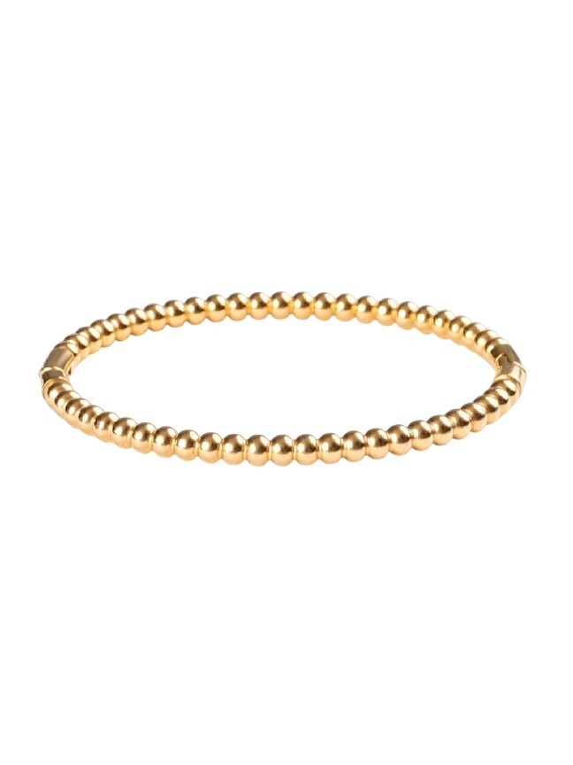 Emily Westwood Pôvabný korálkový náramok z pozlátenej ocele EWB250229G