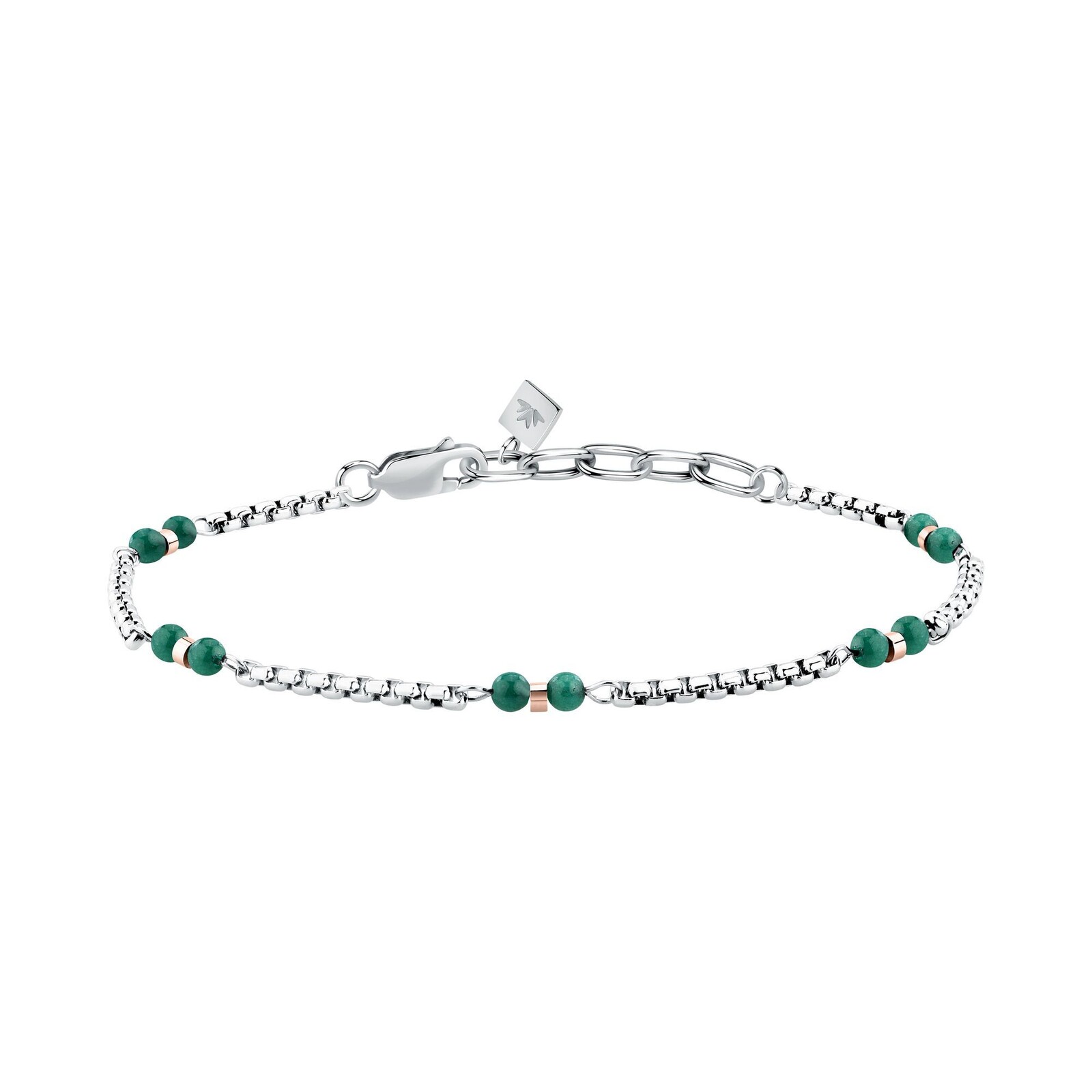 Morellato Pánsky bicolor náramok s korálkami kremeňa Terra S1756