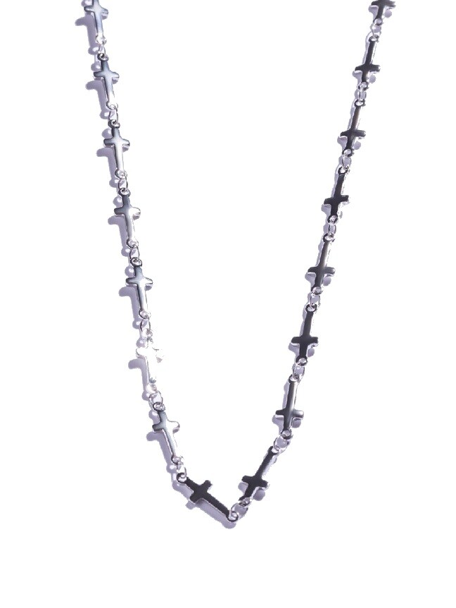 Marc Malone Pánska oceľová retiazka s krížikmi MCGN5057S