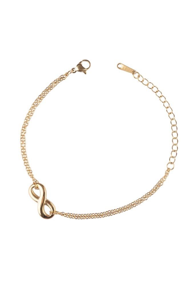 Emily Westwood Nežný pozlátený náramok Nekonečno EWB250375G