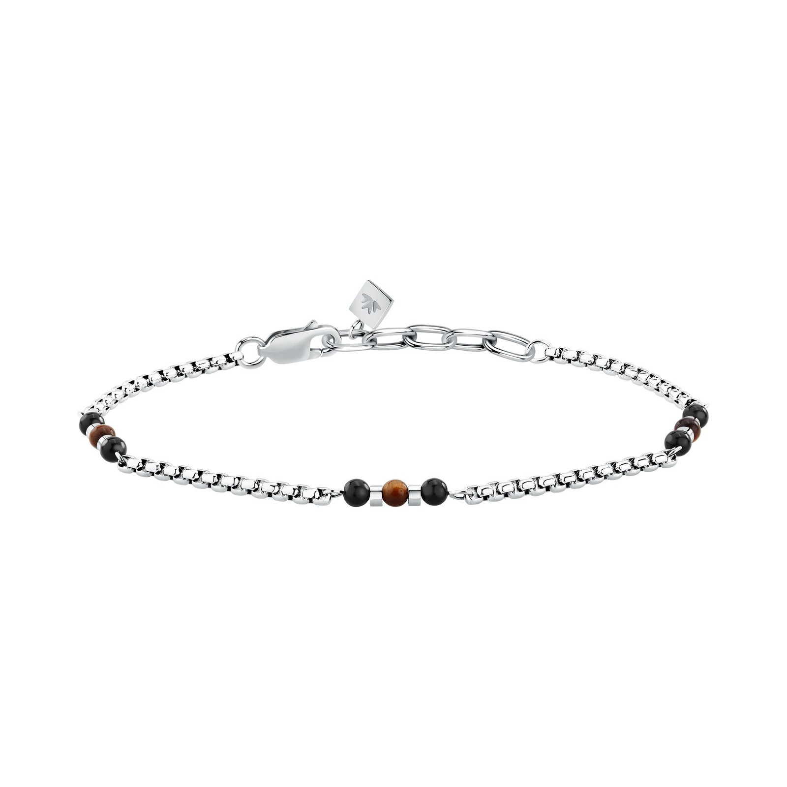 Morellato Oceľový pánsky náramok s korálkami Terra S1757