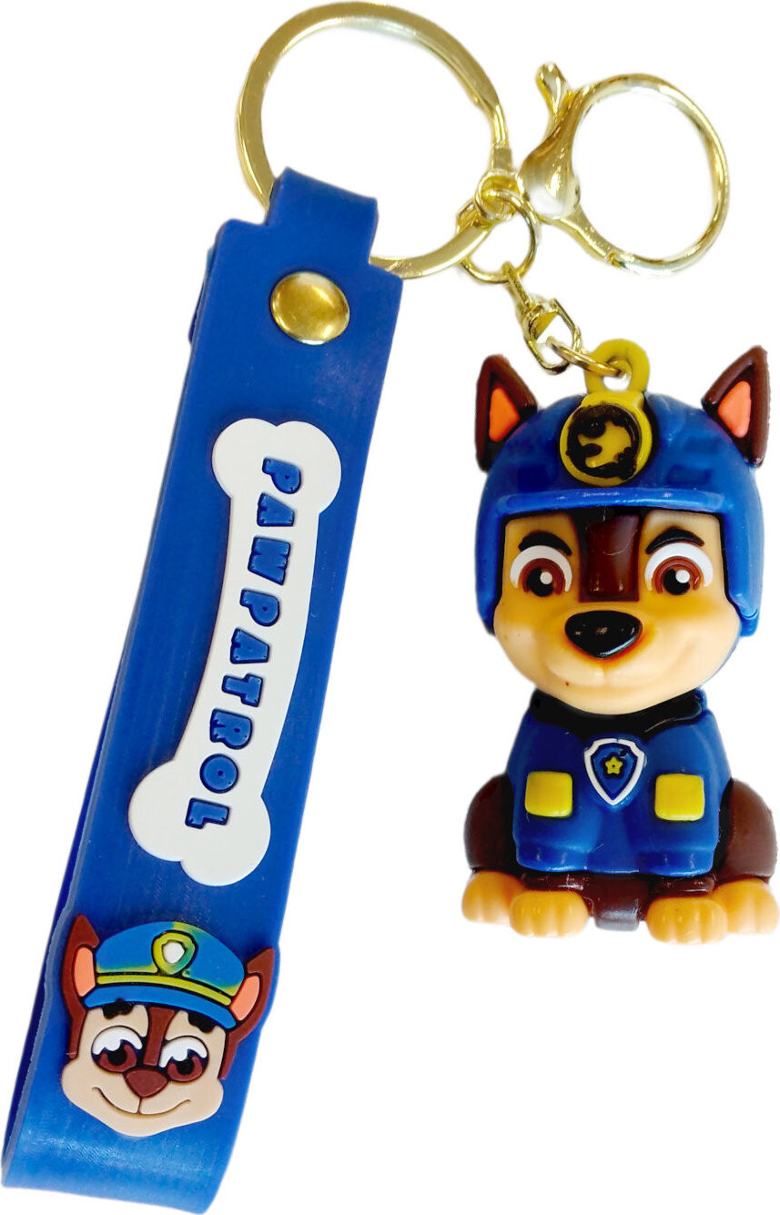 Bagito Labková patrola Chase s pútkom a karabínou – Detská kľúčenka
