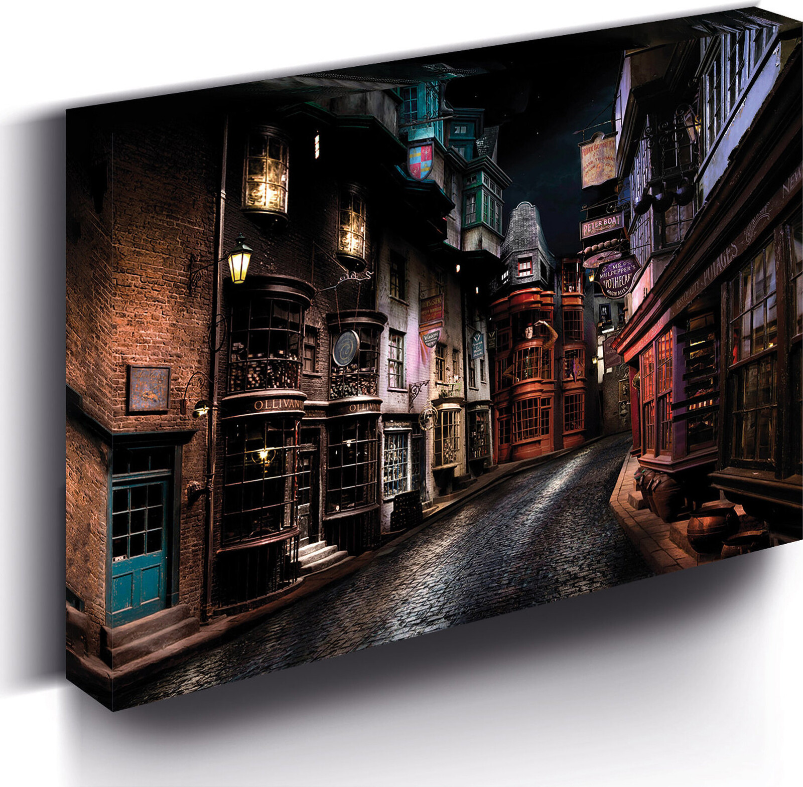 Harry Potter – Priečna ulica, 30 × 40 cm – LED svietiaci obraz