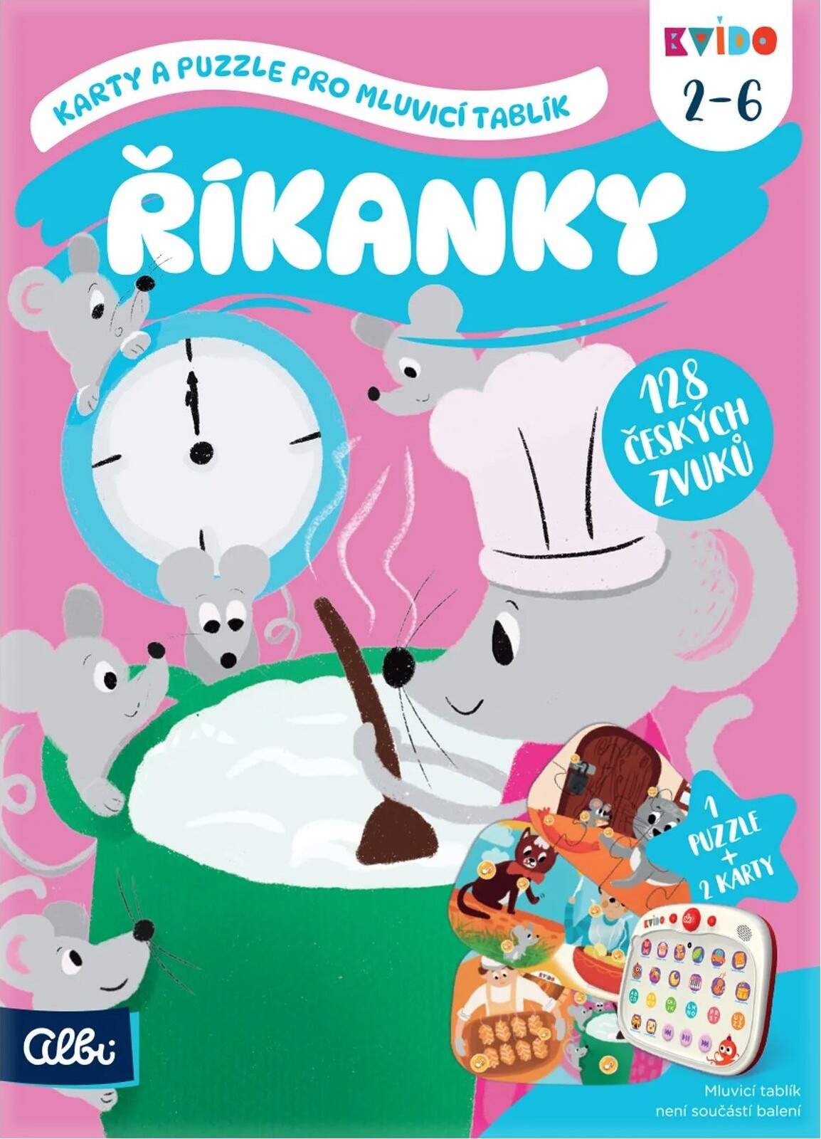 Kvído – Karty a puzzle pre hovoriaci tablet – Riekanky
