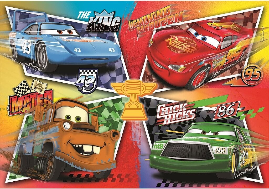 CLEMENTONI Puzzle Autá: Silná štvorka MAXI 60 dielikov