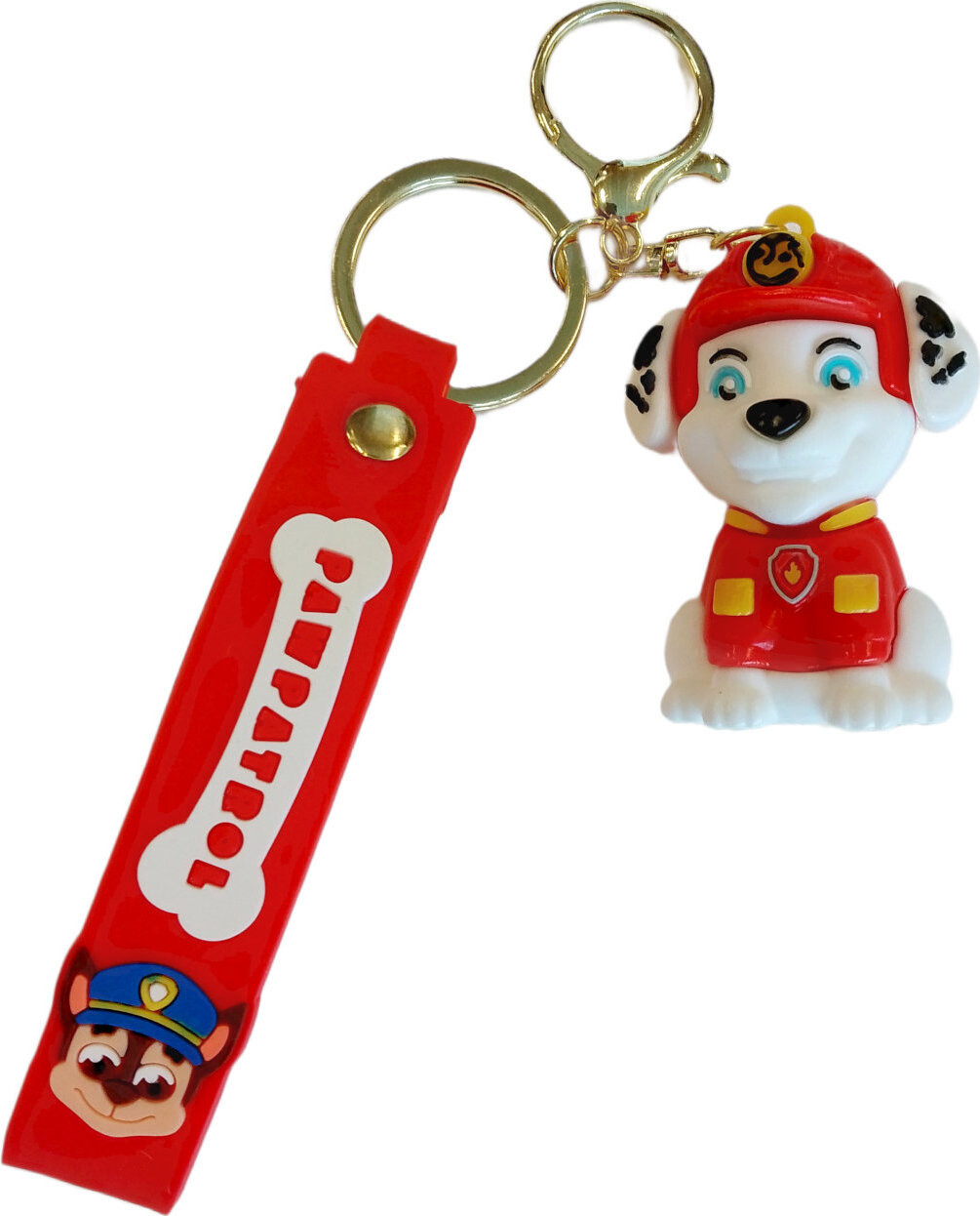 Bagito Labková patrola Marshall s pútkom a karabínou – Detská kľúčenka