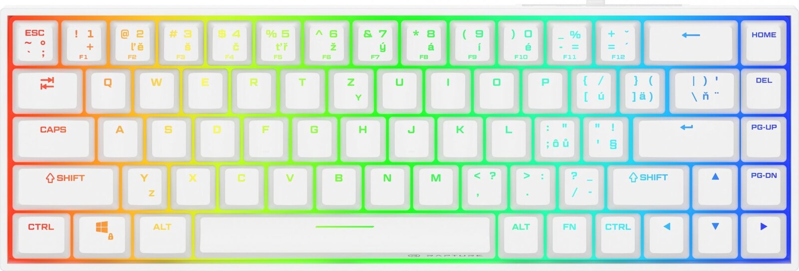 Rapture CHARLIE V2, Gateron G Pro 3.0 Red, biela – CZ/SK