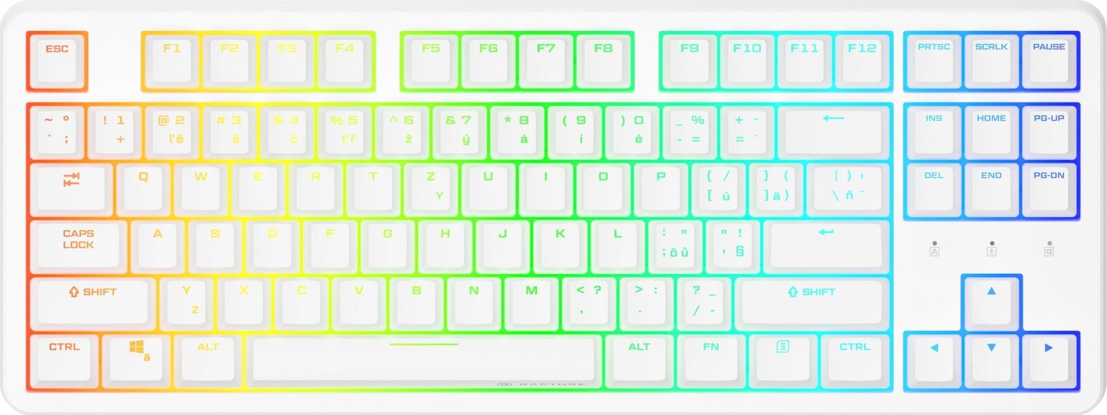 Rapture KILO V2, Outemu Red, biela – CZ/SK