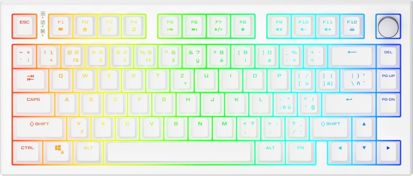 Rapture UNIFORM, Gateron G Pro 3.0 Red, biela – CZ/SK