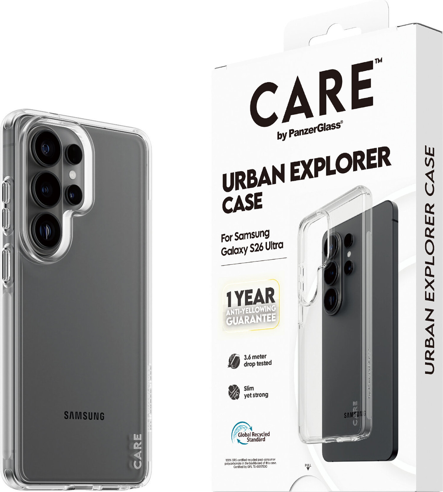 PanzerGlass CARE kryt Samsung Galaxy S26 Ultra Urban čirý + roční záruka proti žloutnutí