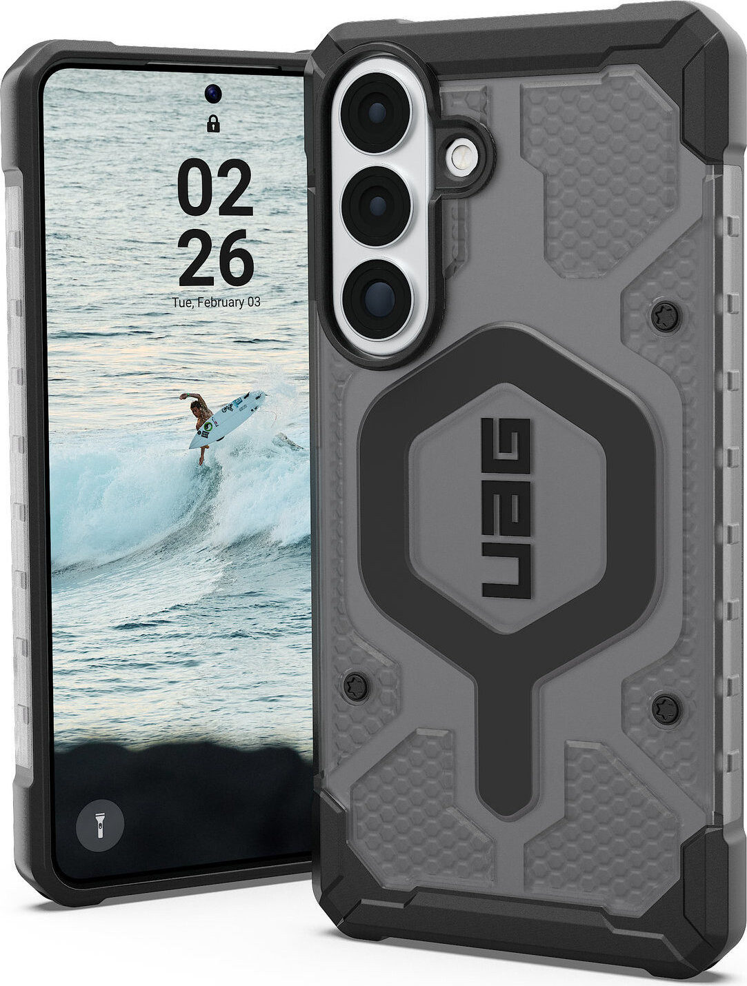UAG Pathfinder Clear Ash Black Samsung Galaxy S26+