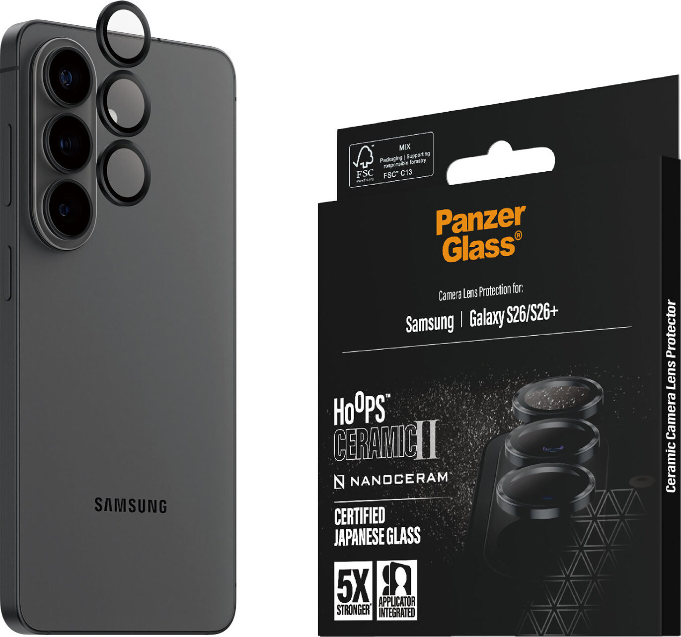 PanzerGlass Hoops Ceramic II Samsung Galaxy S26/S26+