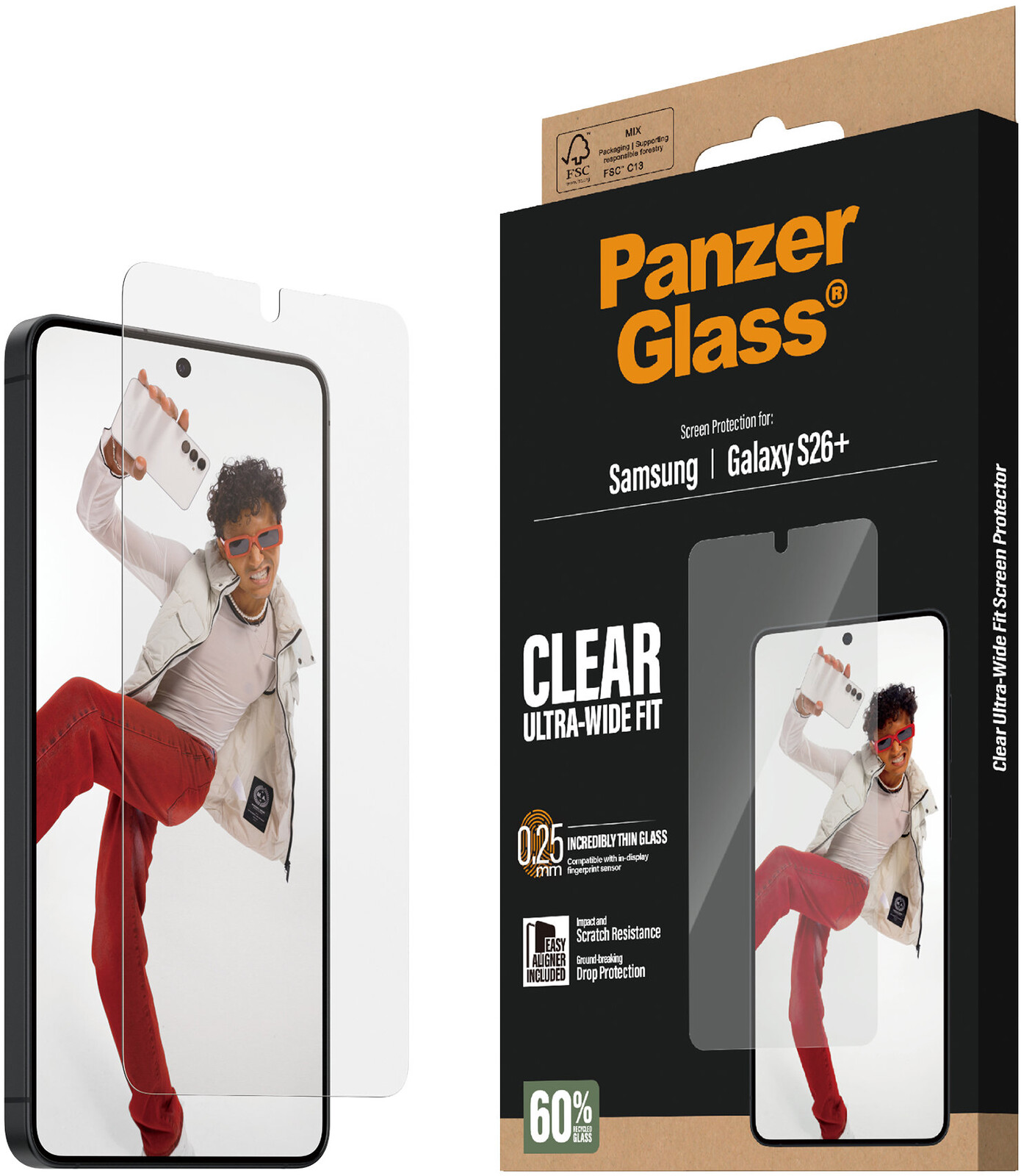 PanzerGlass Samsung Galaxy S26+ s instalačním rámečkem
