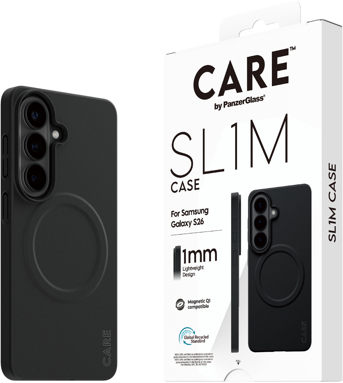 PanzerGlass CARE kryt Samsung Galaxy S26 SL1M Qi černý