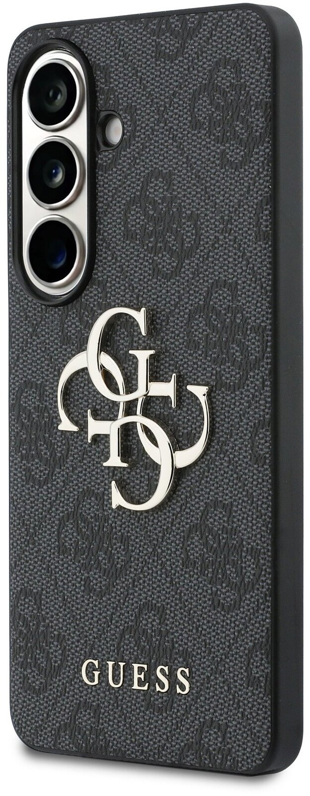 Guess PU 4G Metal Logo Zadní Kryt pro Samsung Galaxy S26 Grey