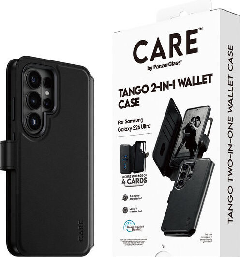 PanzerGlass CARE pouzdro Samsung Galaxy S26 Ultra Tango 2v1 Wallet Qi