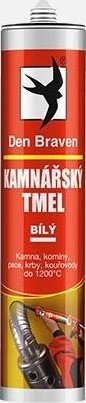 Den Braven – Kachliarsky tmel, 310 ml, biely