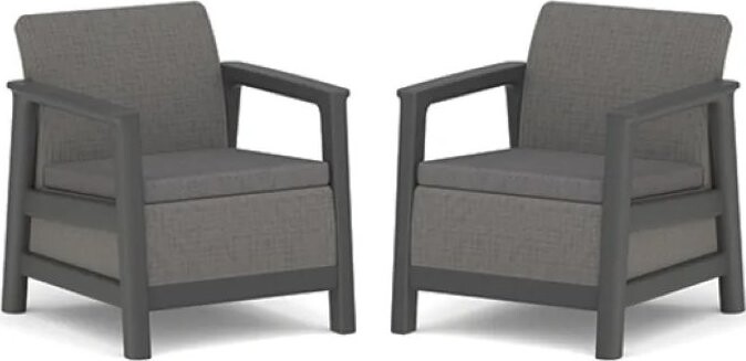 Keter SCANDI LINEA DUO SADA – mountain grey/grafit