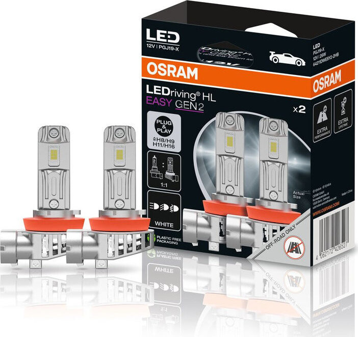 OSRAM žiarovka LEDriving HL EASY GEN 2, H8/H9/H11/H16, 6500 K, 2 ks