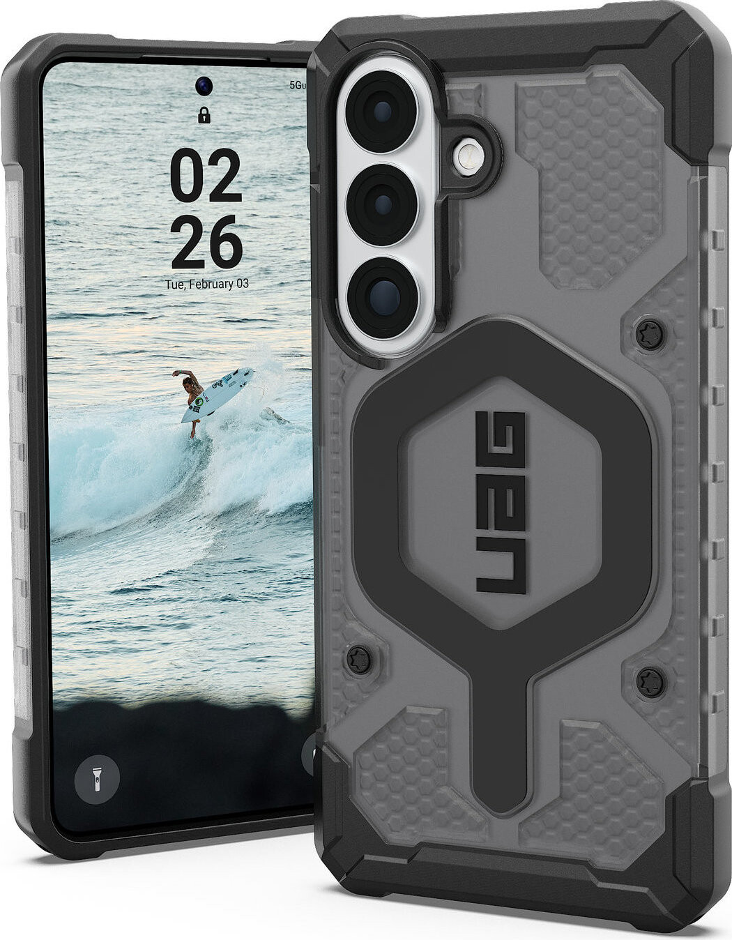 UAG Pathfinder Clear Ash Black Samsung Galaxy S26
