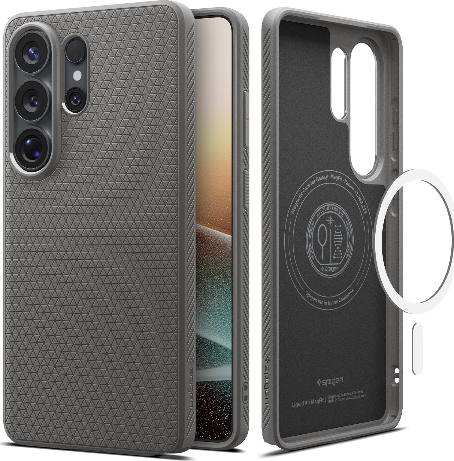 Spigen Liquid Air MagSafe Marble Gray Samsung Galaxy S26 Ultra