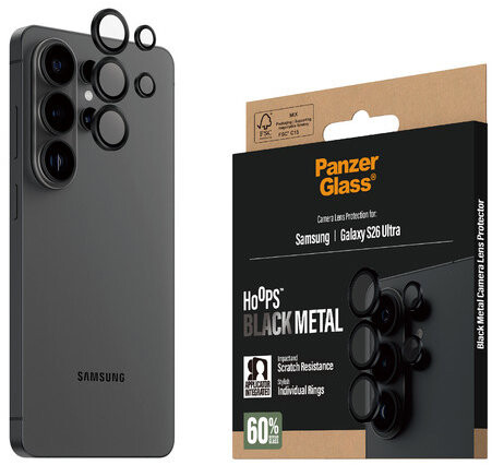 PanzerGlass Hoops Samsung Galaxy S26 Ultra černé