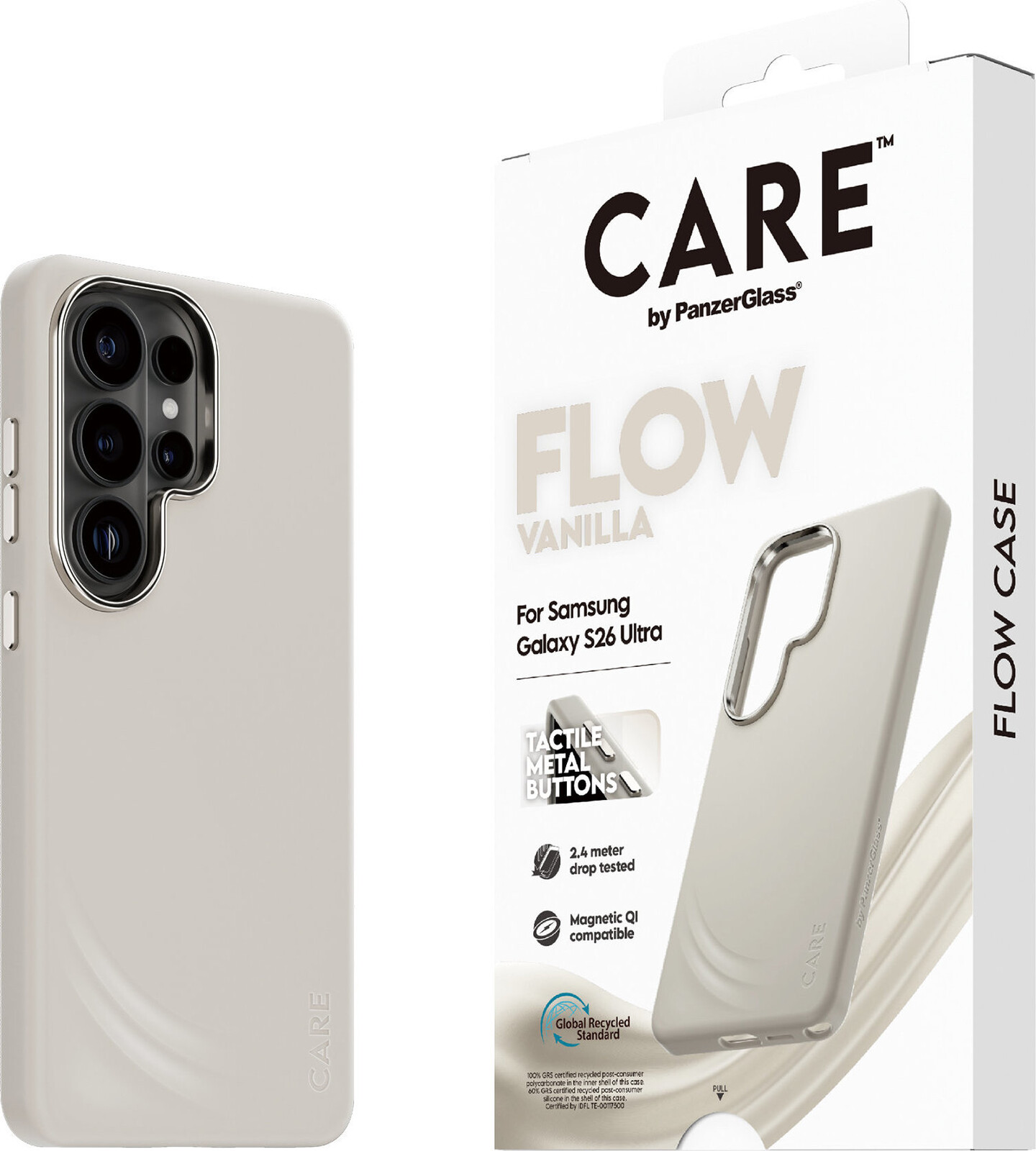 PanzerGlass CARE kryt Samsung Galaxy S26 Ultra Flow Qi Vannila