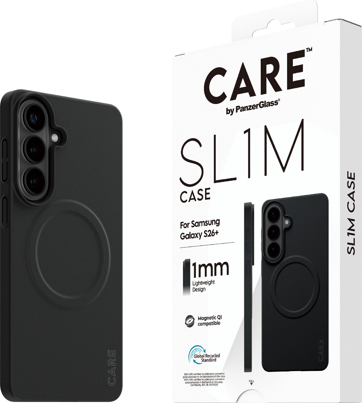 PanzerGlass CARE kryt Samsung Galaxy S26+ SL1M Qi černý